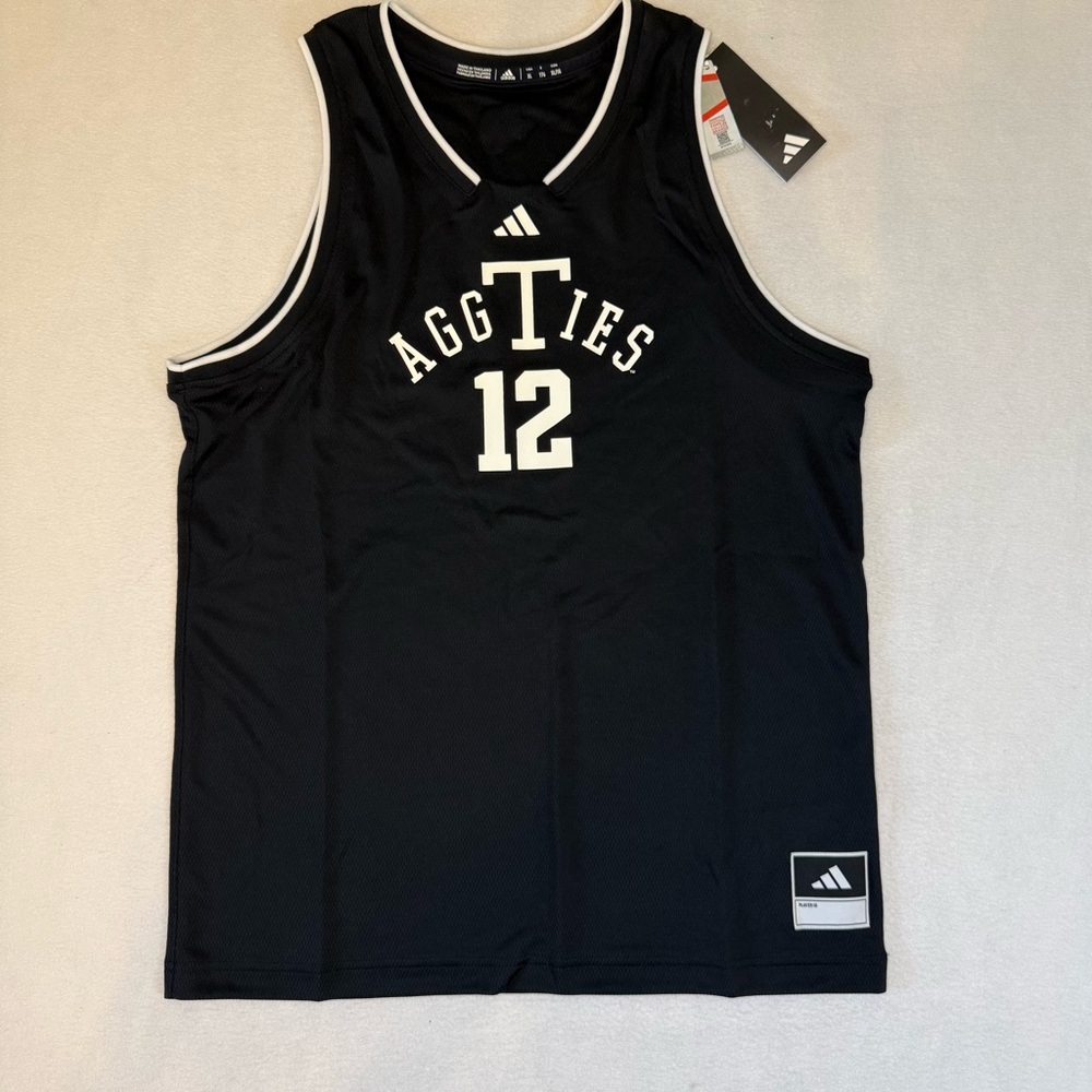 Adidas Texas A&M Aggies #12 Swingman Jersey Youth XL Black Replica NWT